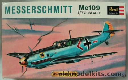 Revell 1/72 Messerschmitt Me-109E - (Bf109), H612-49 plastic model kit